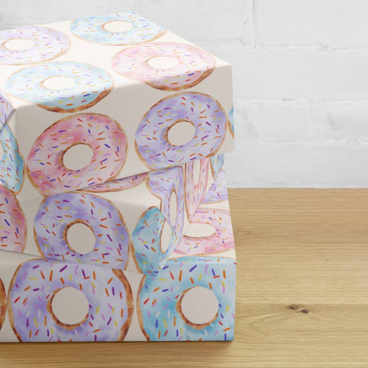 Donut Wrapping Paper for wholesale by Wishbrush