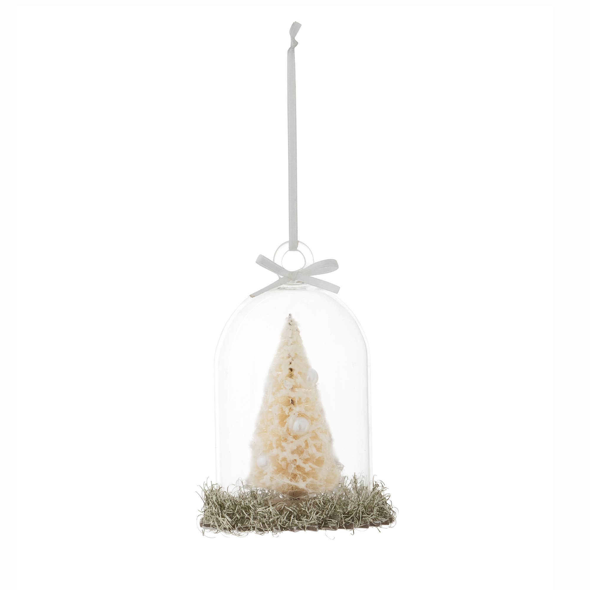 Park Hill Collection - Wholesale Christmas Decoration - Frosted Sisal Tree in Cloche Ornament0