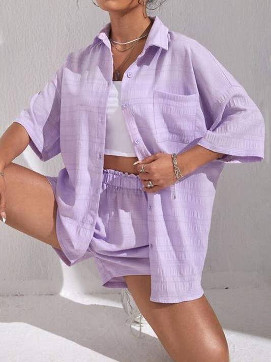Fashion Combination - Wholesale Top & Skirt Set - Women's - shirt and shorts set7