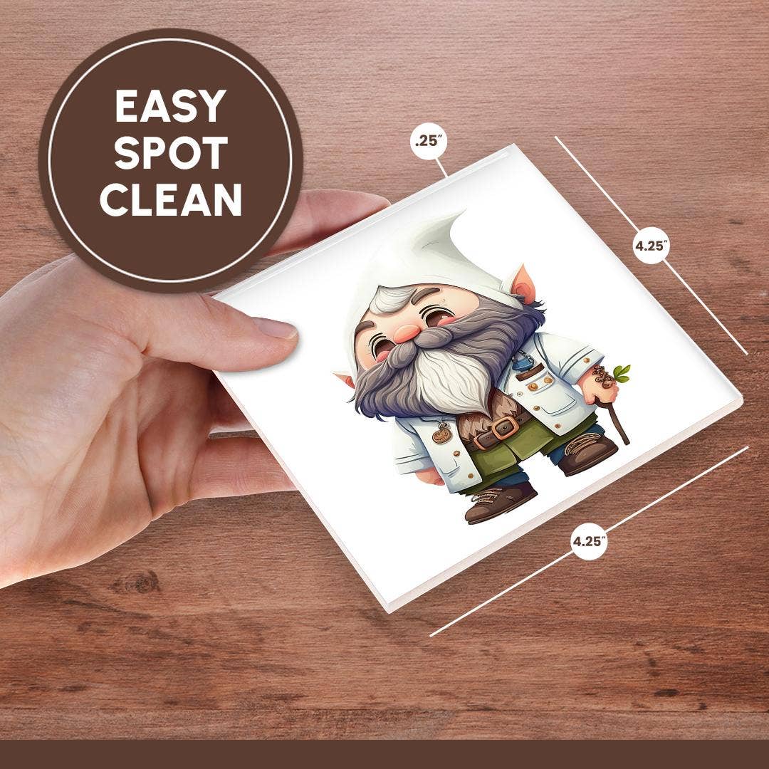 3dRose – wholesale Underlägg – 3dRose, Söt doktor-tomte illustration, Underlägg6