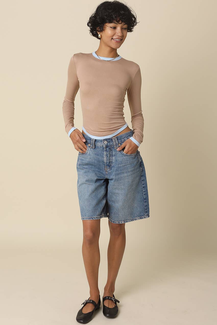 Olivaceous - Vente Haut en maille – femme - Top Kendall11