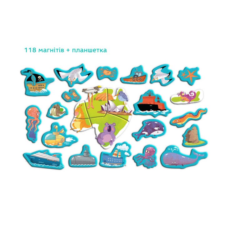 DoDo Brand - Wholesale Board Game - Magnetic Game For Kids - Magnetic World Map