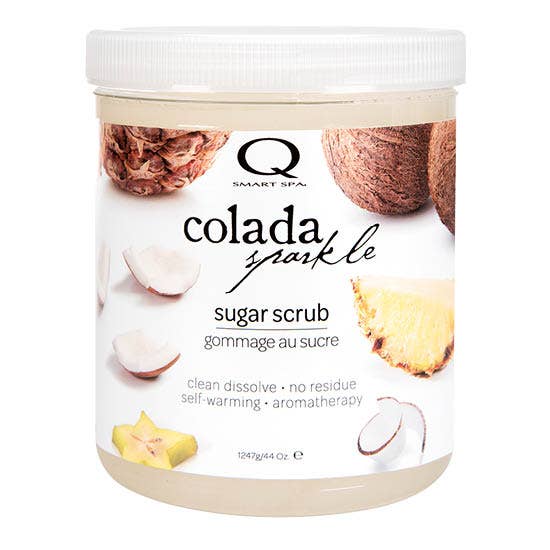 Qtica Smart Spa Colada Sparkle Sugar Scrub 44oz for wholesale by Zoya, Qtica, Smart Spa