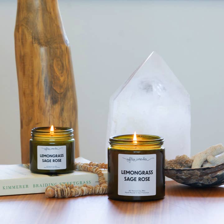 Lemongrass Sage Rose – Signature Candle for wholesale by Often Wander