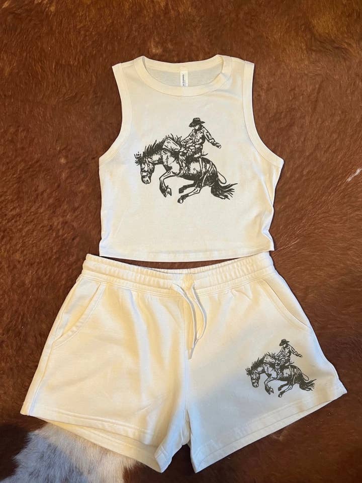 Bronc Shorts Set for wholesale by Cactus Closet Co