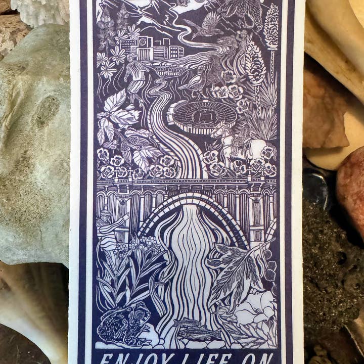 Genieße das Leben am Arroyo Seco River Aufkleber für den Großhandel von LA Is Not A Desert