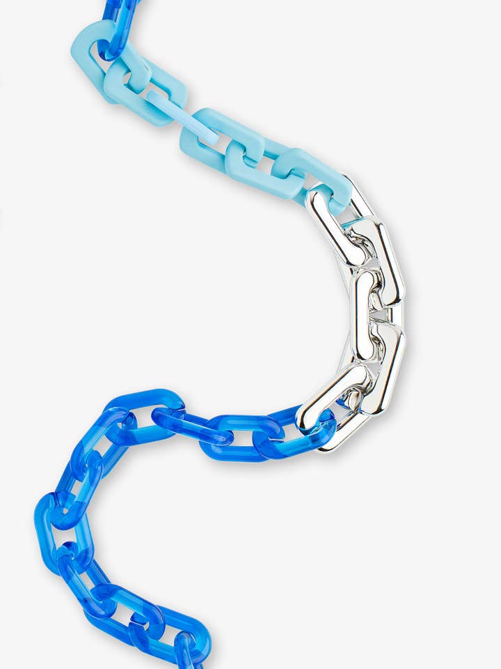 Chaîne bandoulière funky en acétate pour la vente par Cheeky Chain