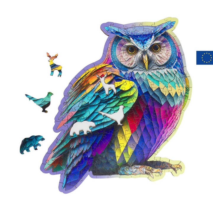 Quebra-cabeça de coruja de madeira com 150 peças por atacado de Ecodis - Grand Beau