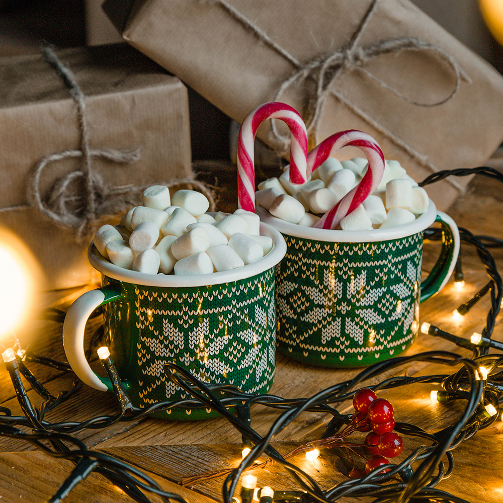 Emalco Enamelware - Wholesale Coffee Mug - 12 oz Green Enamel Coffee Mug | CHRISTMAS3
