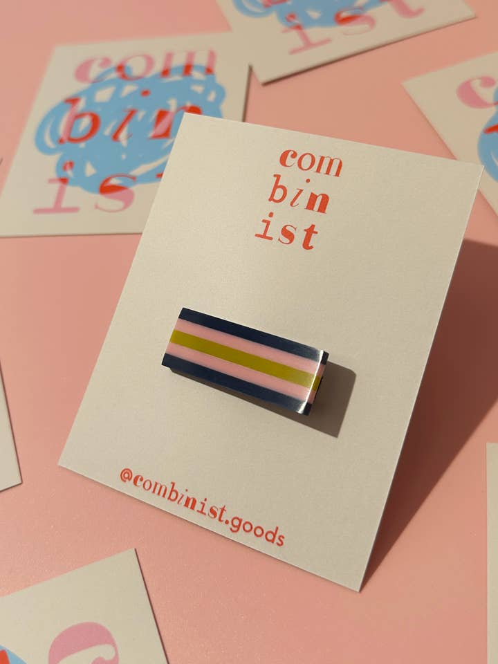 Striped Hair Clip | Small for wholesale by Combinist Goods