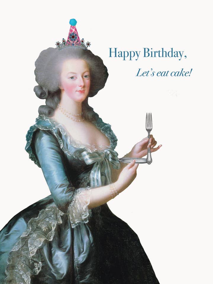 Let's eat cake! 5x7 greeting card for wholesale by P. Flynn Design / Phun House