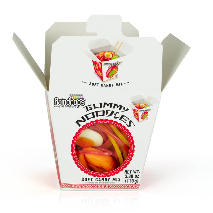 Grandpa Joe's Candy Shop - Wholesale Gummy - Raindrops Gummi Noodles, 3.88oz, 12ct Case3