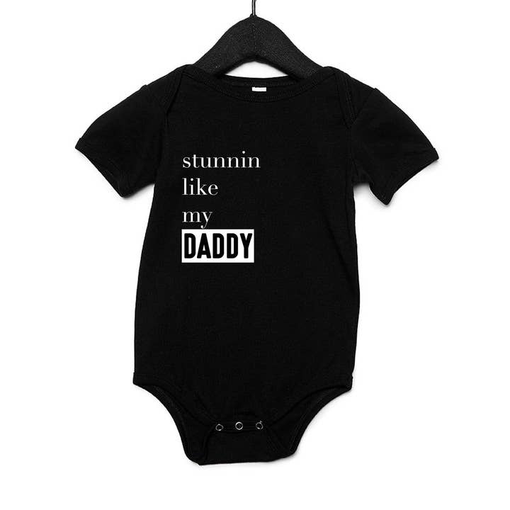 Stunnin Like My Daddy Organic Bodysuit Pack for wholesale by Nourganics