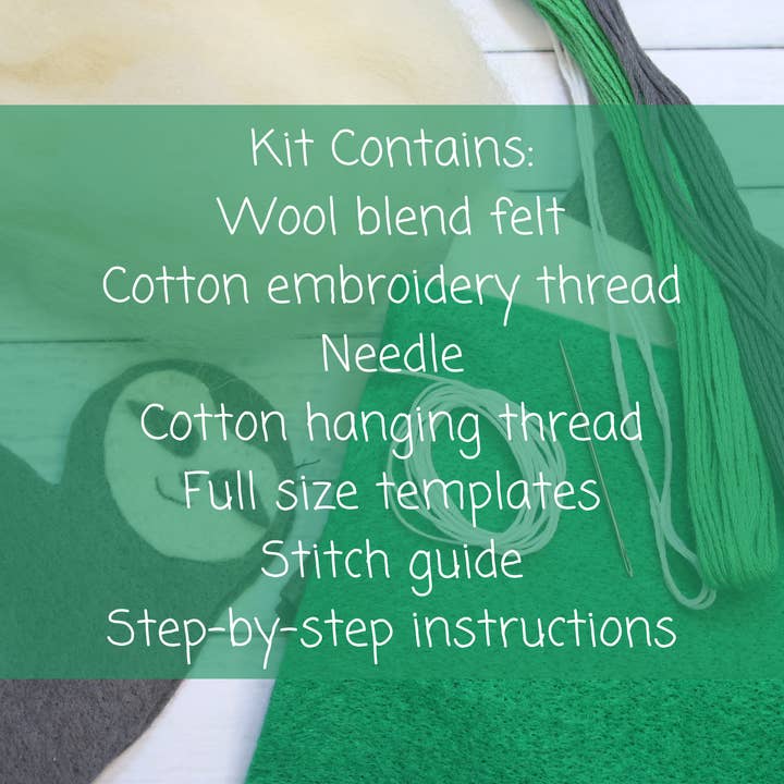 Crafty You Crafty Me - Wholesale Craft Sewing Kit - Sloth Felt Garland Kit2