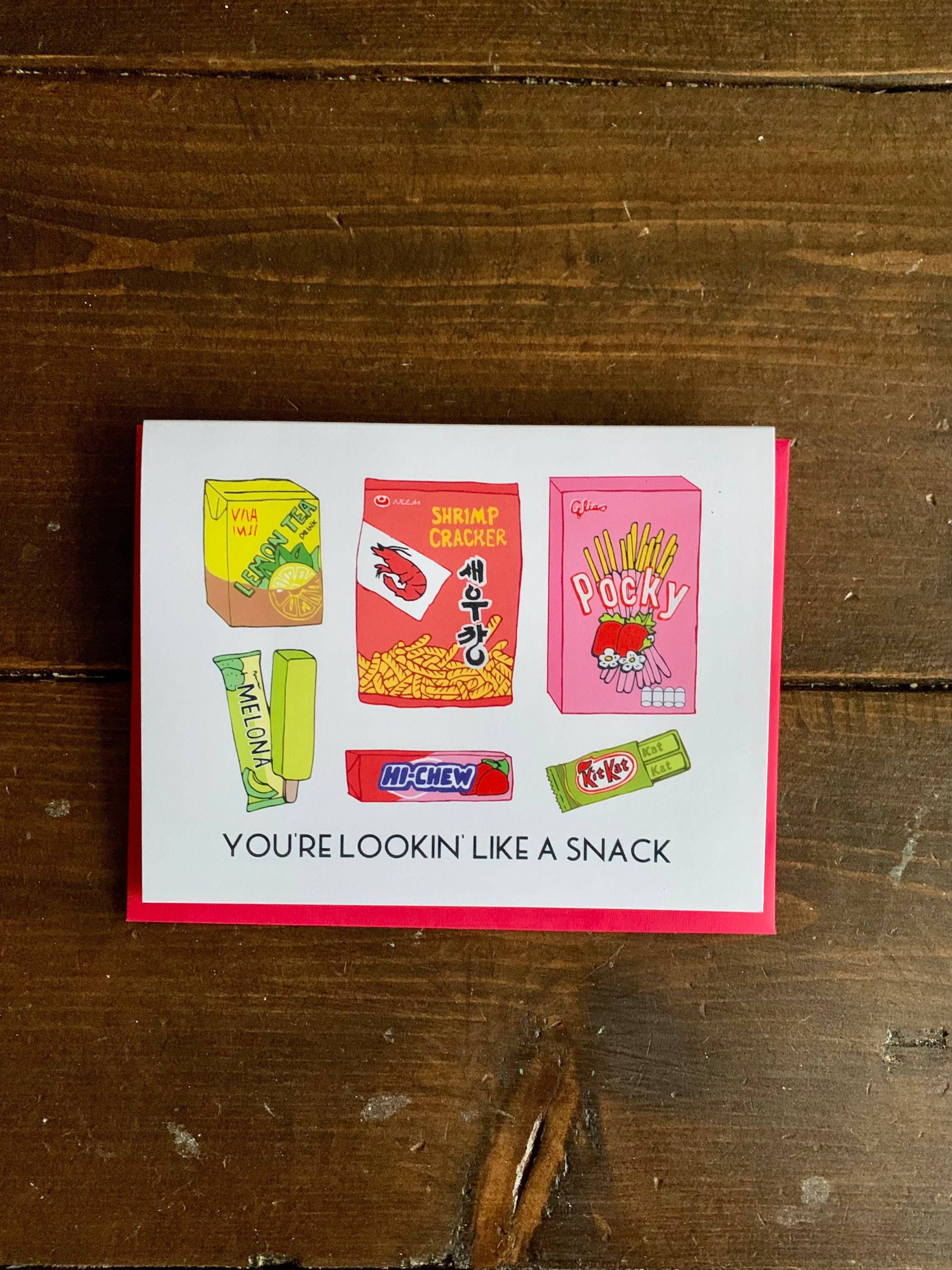 Papermain - Wholesale Everyday Greeting Card - Looking like a Snack Card -  Asian Snacks Card3