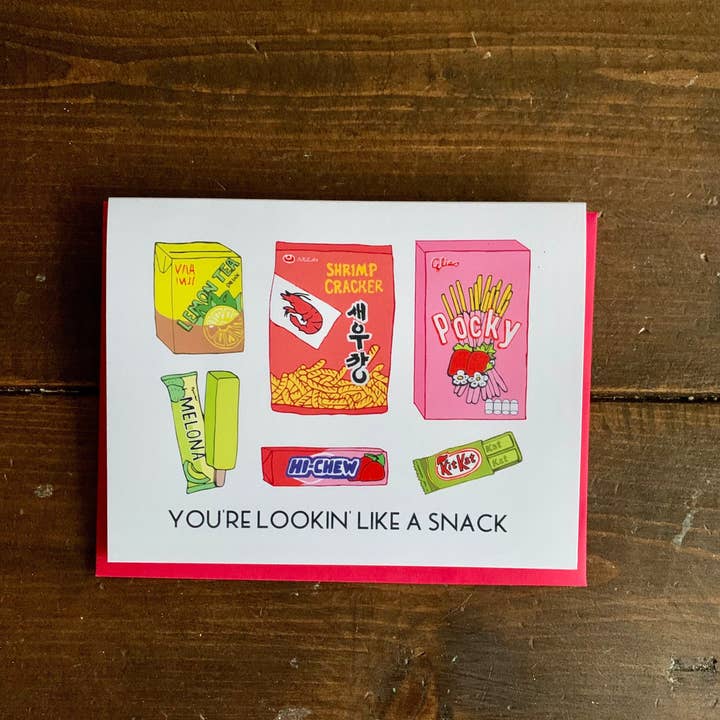 Papermain - Wholesale Everyday Greeting Card - Looking like a Snack Card - Asian Snacks Card3