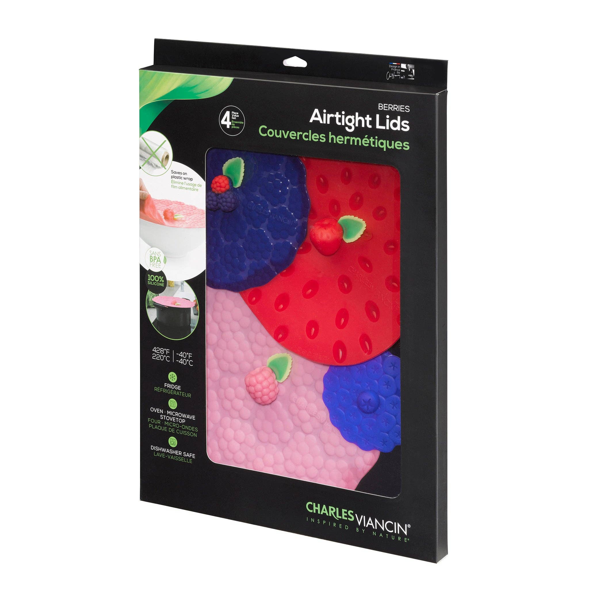 Charles Viancin - Wholesale Food Storage Wrap/Bag - Berry Lid Gift Box0