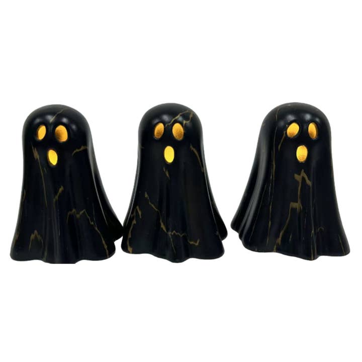 DesignStyles Home - Wholesale Decorative Figurine - Becki Owens Set of 3 Marble Light Up Ghosts1