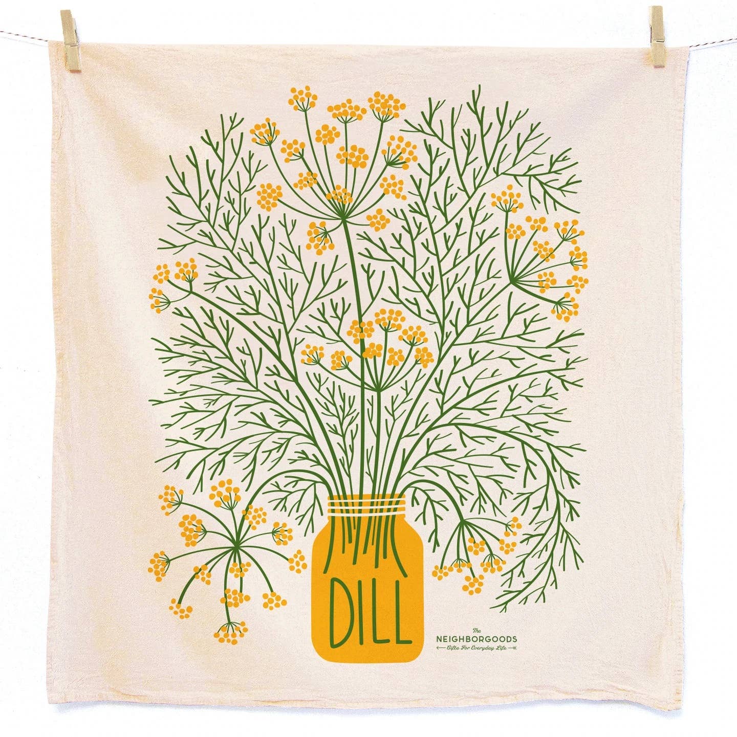 The Neighborgoods - Wholesale Tea Towel - BIG DILL (Dill, Pickle) - Tea Towel Set of 22