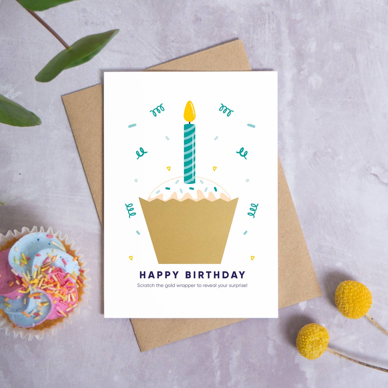 Joanne Hawker – wholesale Birthday card – Birthday Cake Scratch Card3