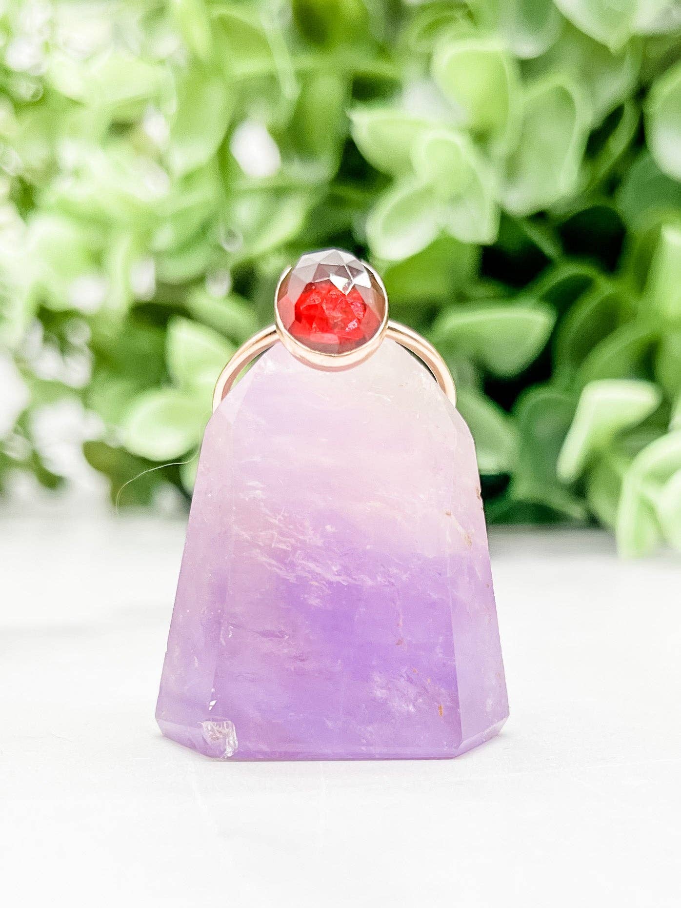 Simply Chic Jewelry - Wholesale Single Stone/Solitaire Ring - Garnet Oval Ring4