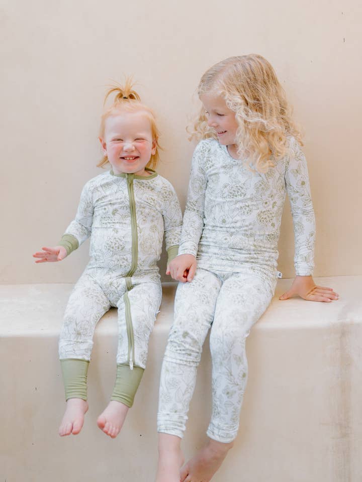 Shae & Palmer - Wholesale Bodysuit (Non-Footed) - Baby - Botanical - Moss Green – Baby Romper2