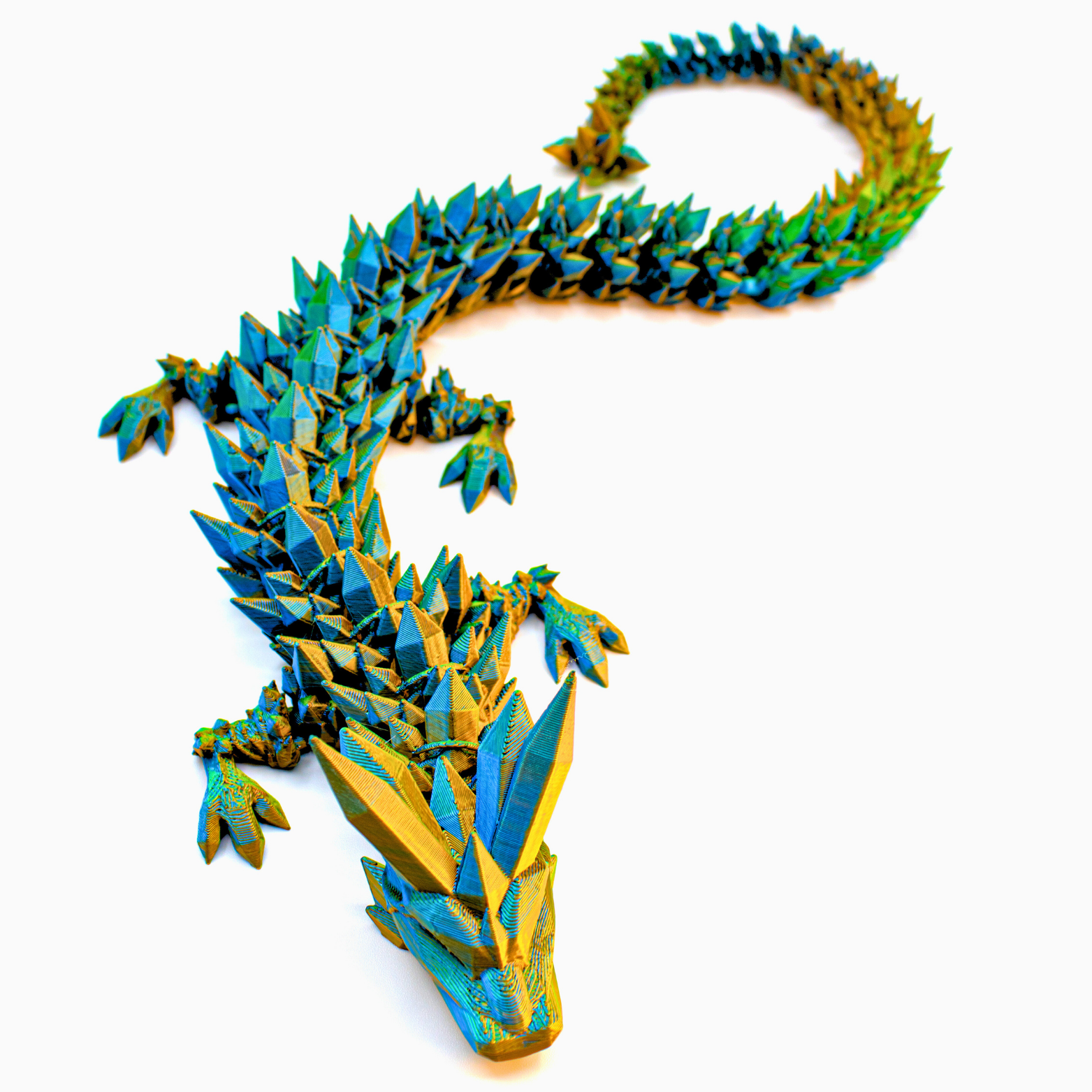 Dragon Fidgets - Wholesale Fidget Toy - Kids - 19IN Crystal Dragon Fidget Toy Decor, 3D Printed25