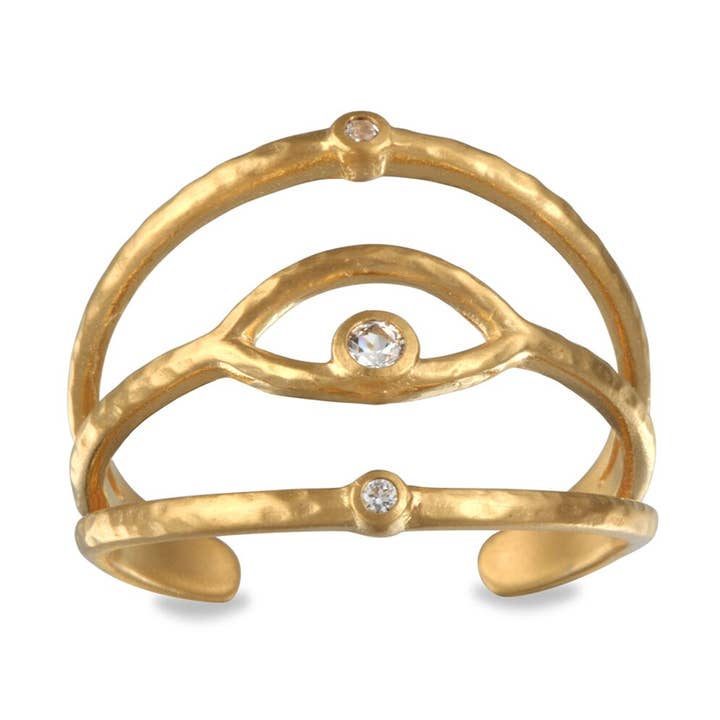 Gold Eye Ring for wholesale by Satya Jewelry