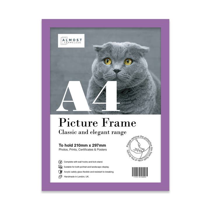 Purple A4 Picture Frame for wholesale by WholesaleFrames.co.uk