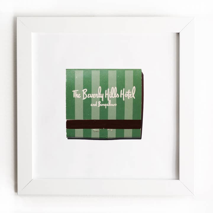 Match South - Wholesale Art Print - The Beverly Hills Hotel (Green Stripes)