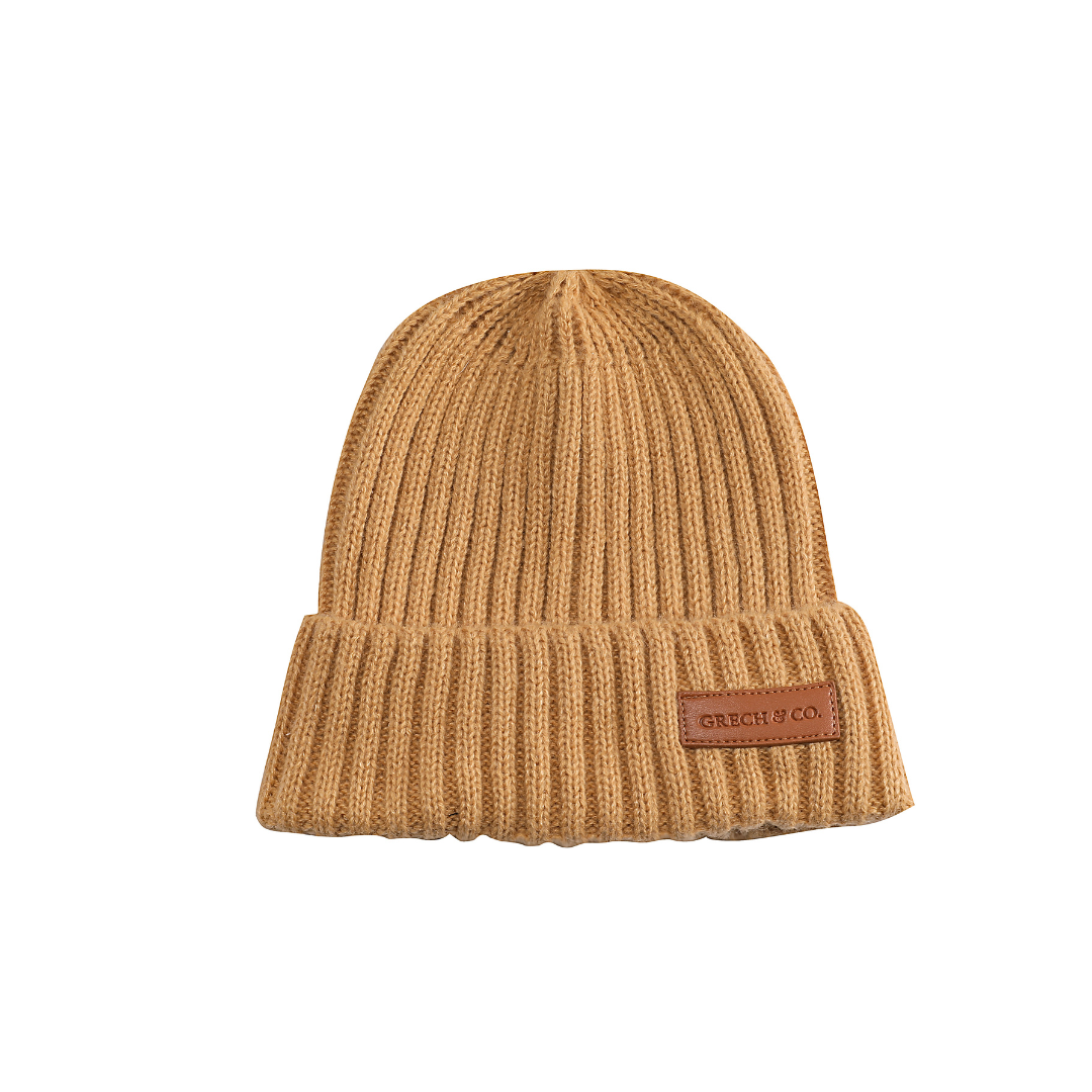 GRECH & CO. - Wholesale Beanie - Kids - Knit Beanie Wide Rib | Buckwheat1