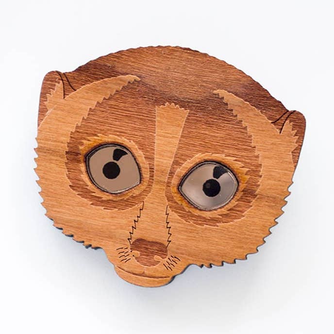 designosaur - Wholesale Brooch - Slow loris primate brooch0