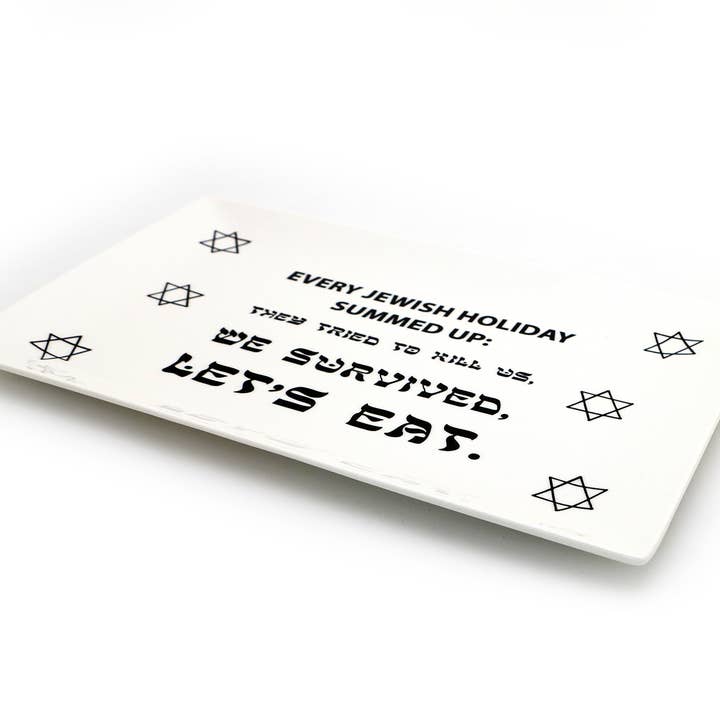 Lenny Mud - Wholesale Platter - Every Jewish Holiday Platter, Passover Celebration, Judaica