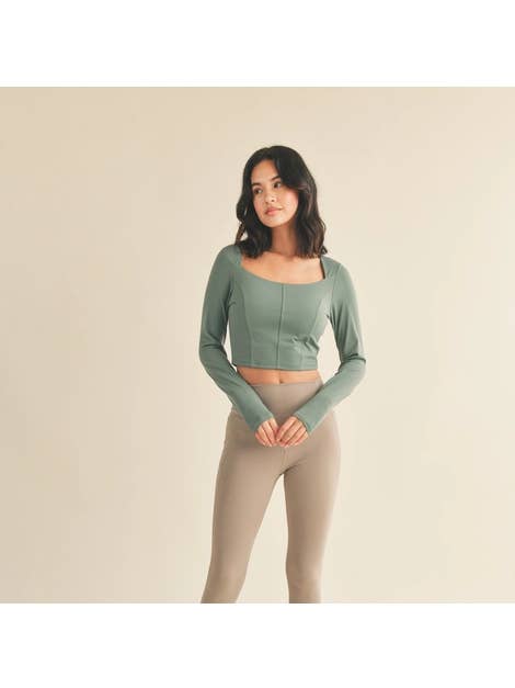 Taupe Power Sculpt Eco Legging for wholesale by KIMBERLY C