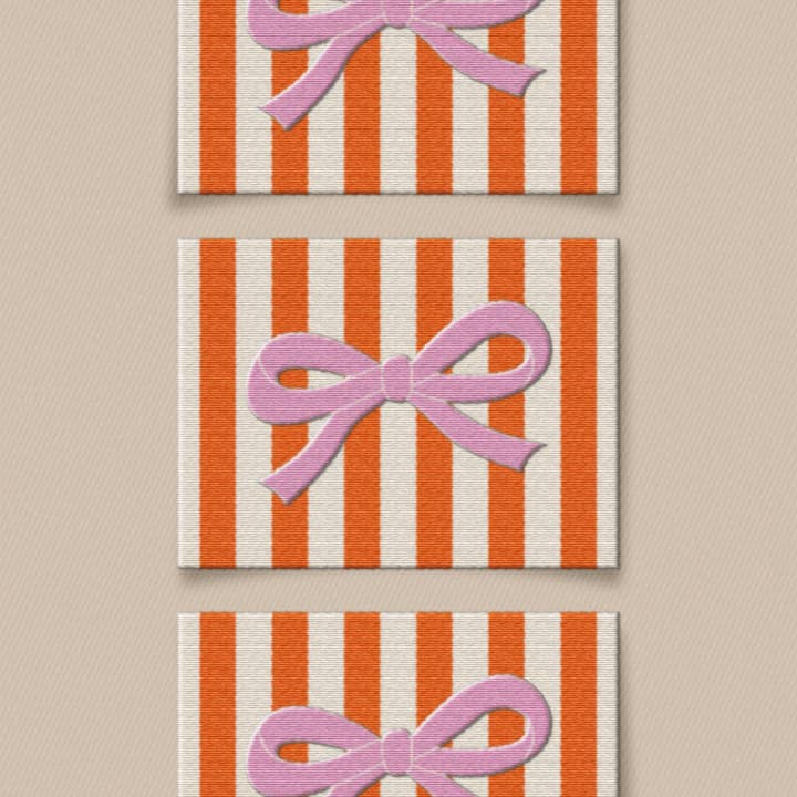 Matchy Matchy Sewing Club - Wholesale Craft Sewing Kit - Pink Bow Large Garment Labels