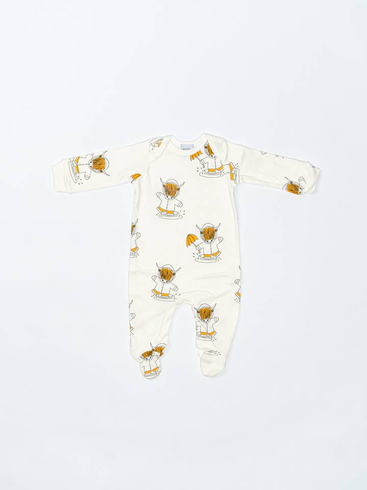 Highland Cow Baby Sleepsuit for wholesale by Doctor Mother Other