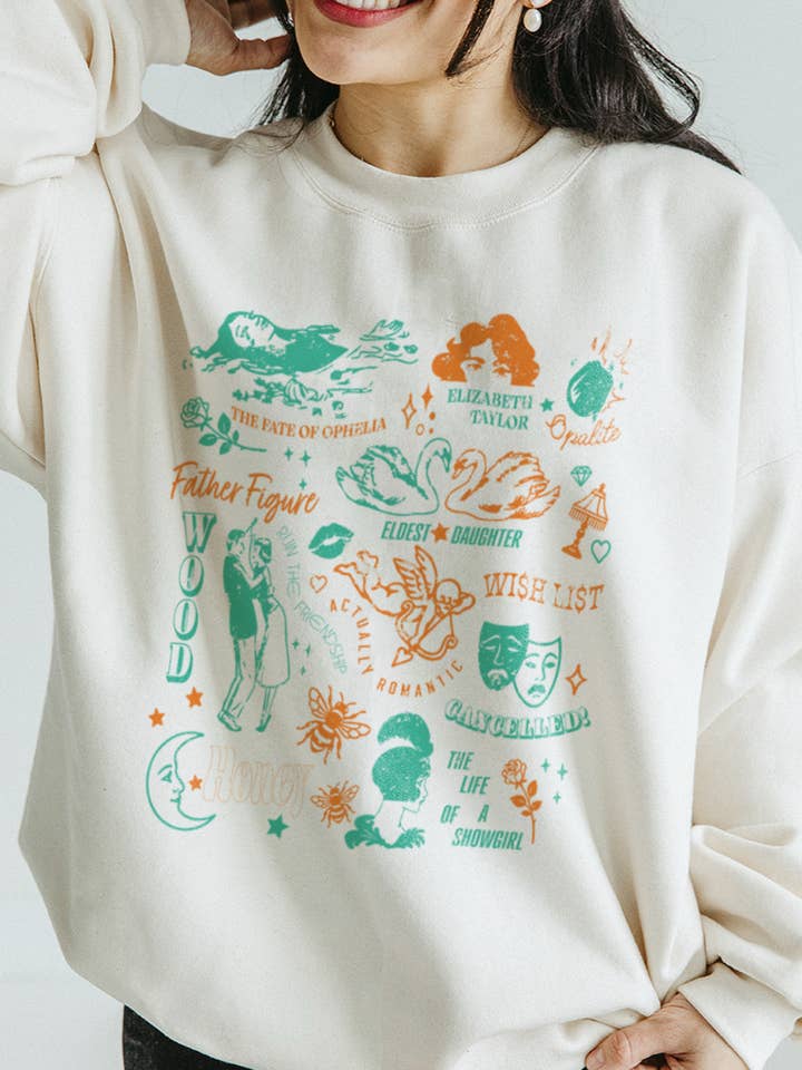 Felpa Showgirl Icons per la vendita all'ingrosso da parte di Girl Tribe Co