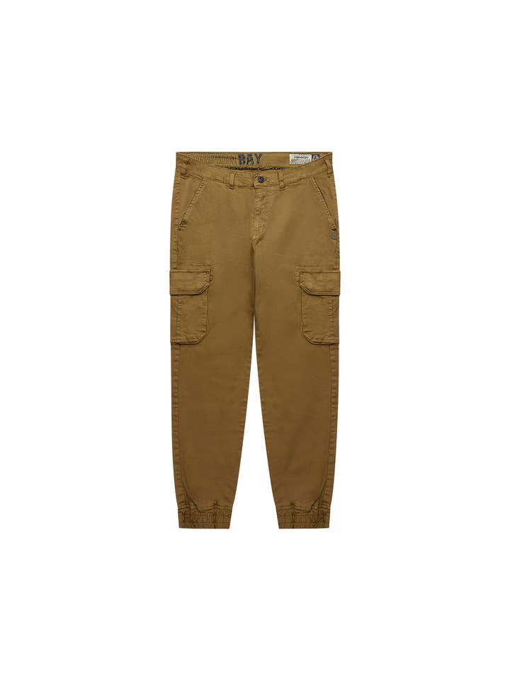 Iconic cargo pants with elastic at the bottom for men for wholesale by Scorpion Bay