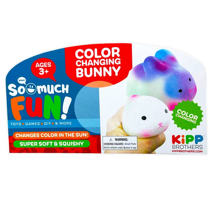 Kipp Brothers - Wholesale Squishy Toy - Kids & Baby - Squish and Squeeze Color Changing Bunny - 12 Piece Display4