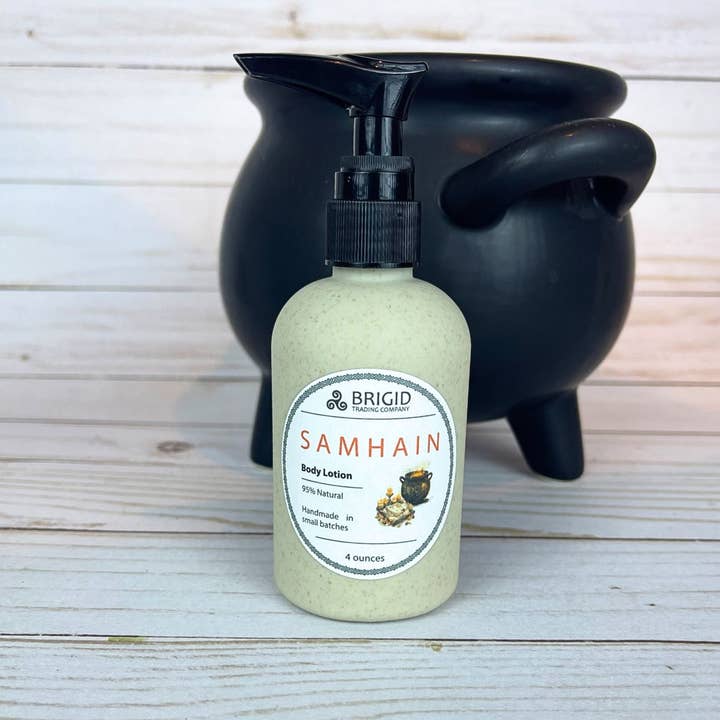 Samhain Natural Body Lotion - Dragon's Blood, Merlot, Patchouli for wholesale by Brigid Trading Company