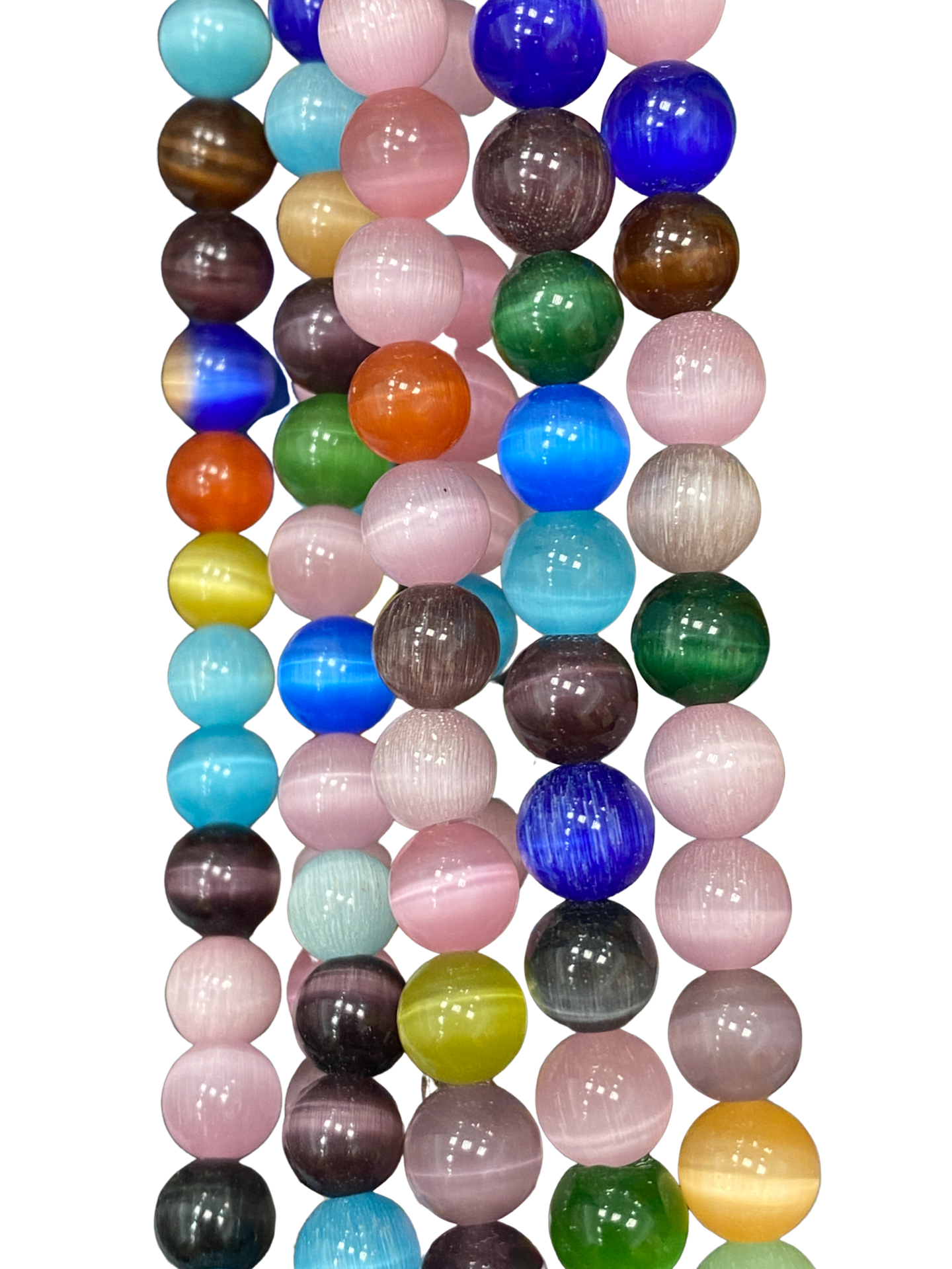 The Bead District - Vendita all'ingrosso Perline - Occhio di gatto da 8 mm, (lucido), rotondo/liscio3