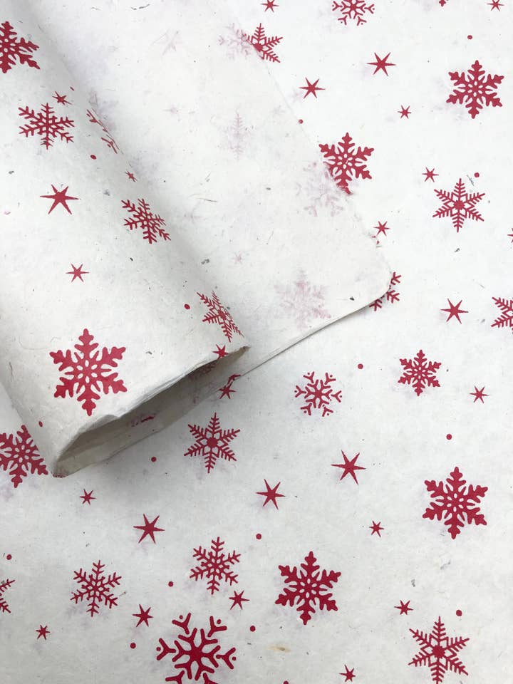 Papel nepalês decorativo, papel fino em flocos de neve, papel de embrulho por atacado de HimalDesign