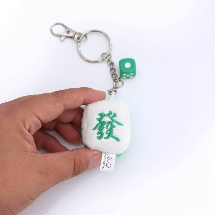Emii Creations - Wholesale Keychain - Unisex - Tiny Mahjong Tile Plush Key & Bag Charm1