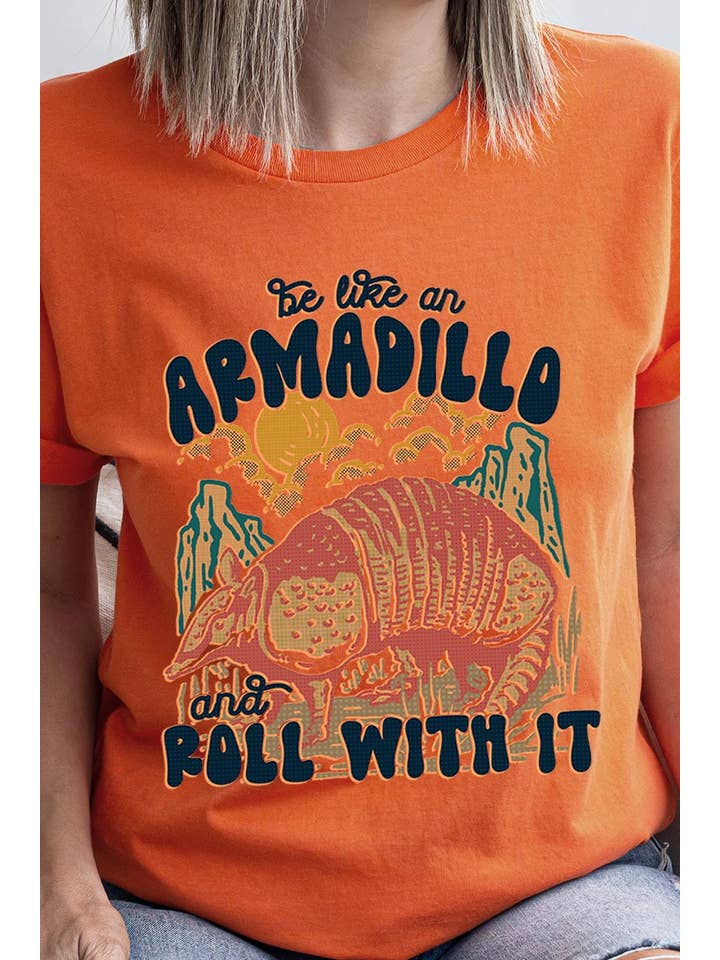 COLORBEAR - Wholesale T-Shirt (Graphic) - Women's - BE LIKE AN ARMADILLO AND ROLL WITH IT Graphic Tee16