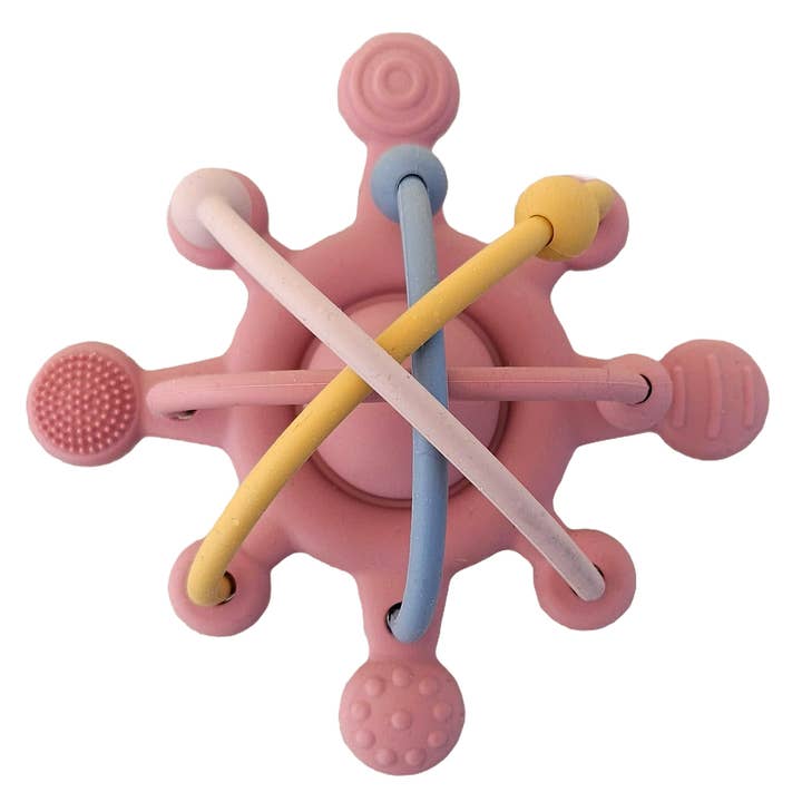 Summerville organic - Wholesale Teether (Not Clip-On) - Baby - Orbit Baby Silicone Activity Toy Dusty Rose