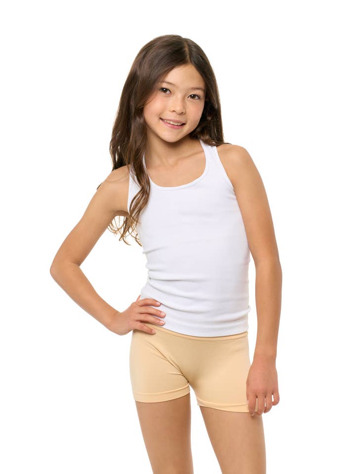 Malibu Sugar - Wholesale Athletic Shorts - Kids - Solid Boy Shorts Girls 7-10 One Size 8