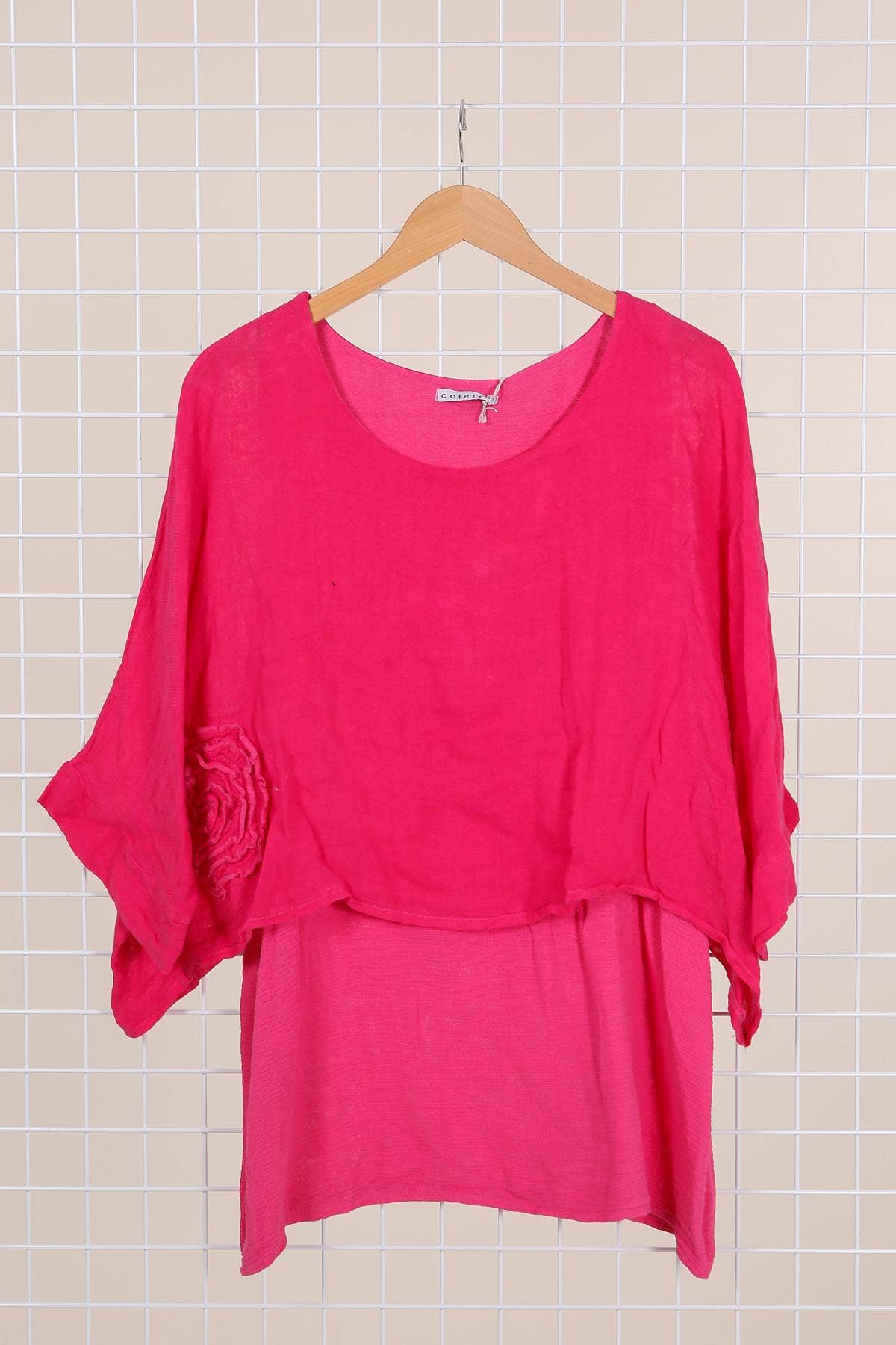 la maison des fibres naturelles - Wholesale Tunic - Women's - Linen tunic lined with cotton 87070 50% linen 50% cotton3