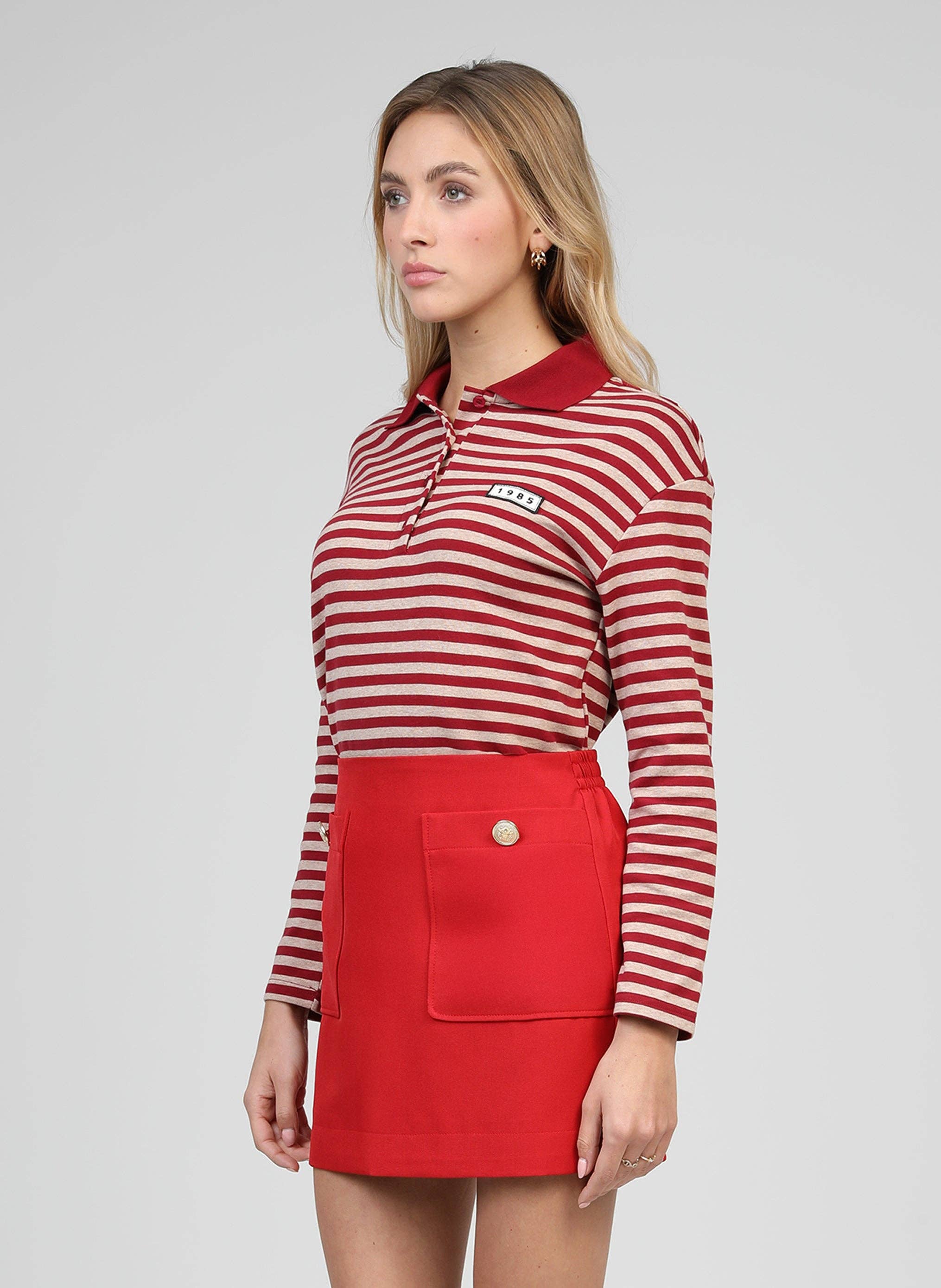 An'ge – wholesale Polo – Women’s – APONA T-SHIRT cherry2