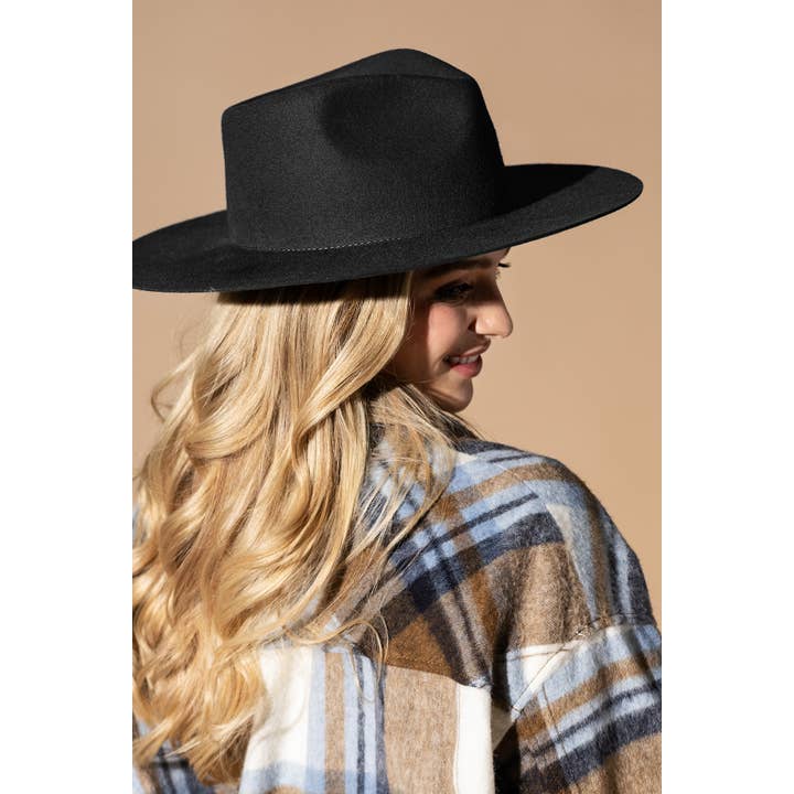 Urbanista - Vendita all'ingrosso Fedora - Donna - Cappello Panama a tesa rigida in lana australiana 100% con corona a goccia larga14