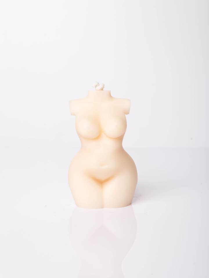 Velas de cera de soja orgánica - Torso femenino para venta al por mayor de Pstve Glo